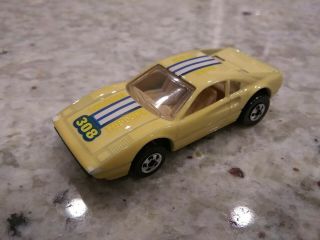 Hot Wheels Ferrari 308 Color Racers - Yellow 308 On Hood