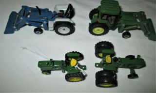 1:64 Diecast John Deere 3010,  4010 & ? Tractors,  also Ford 5640 3