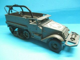 Solido No.  244 1/50 Wwii Us Army M3 Half Track Recovery W Crane Diecast Model Exc