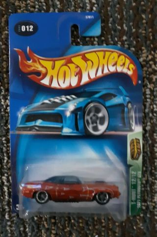 2003 Hot Wheels Treasure Hunt 12 1971 Plymouth Gtx Red On Card