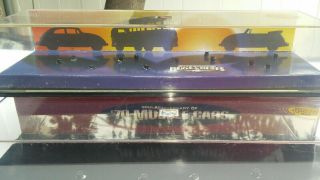 Set Of Two Hot Wheels Acrylic Display Cases Holds Up To Four (1:64 Scale Cars)