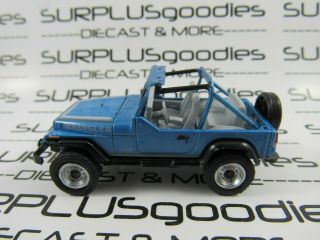 Greenlight 1:64 Scale Loose Collectible Blue 1987 Jeep Wrangler Topless