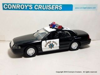 Road Champs 1/43rd Scale California Highway Patrol Diecast Car - Loose