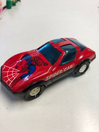 Vintage Buddy L Spider Car Spider Man Corvette 1980s A
