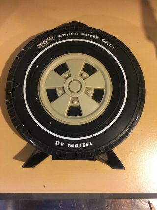 Vintage 1968 Mattel Hot Wheels Black Rally 24 Car Case Whiteline