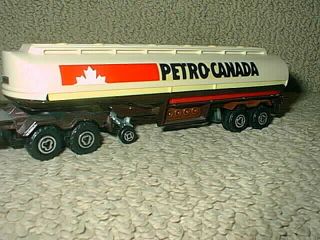 Rare Vintage Majorette Petro Canada Fuel Tanker Truck Semi Scania 14.  0 Toy 3