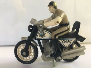 Vintage Chips California Highway Patrol Police Bike Buddy L Corp 