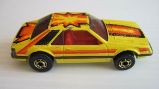 Hot Wheels Diecast Yellow Turbo Mustang 1982 1/64