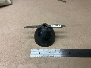 Vintage Pressed Steel Cowl And Propeller For Toy Plane Airplane