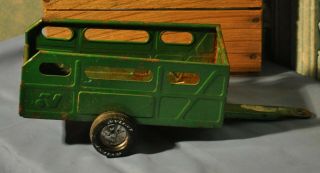 Vintage Collectible Nylint Farms Green Trailer