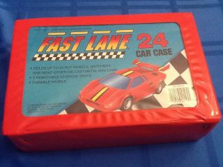 Match Box,  Hot Wheels,  24 Car Carry Case For 1/64 Scale Cars.