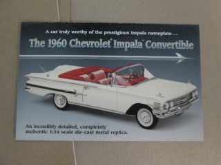 Danbury Brochure 1960 Chevy Impala Convertible