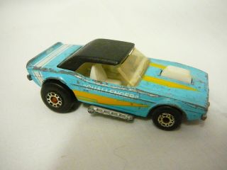 1975 Matchbox Superfast 1 Dodge Challenger,  Blue & White 1:64 Scale F5