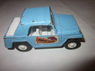 1970 Tootsie Toy Jeepster Jumpin Jeeper Made in USA light blue 3
