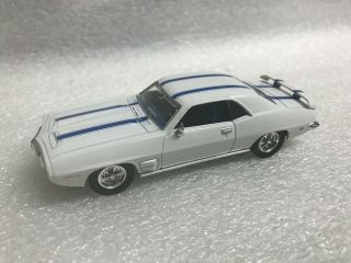 1:43 Pontiac Firebird Trans Am 1969 Die - Cast Muscle Street Car Ertl White Loose