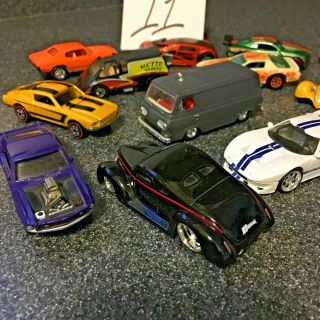 15 mixed cars,  Hot Wheels,  Jada & other,  Camaro,  GT40,  Mustang and more 4