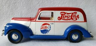 Liberty Classics Limited Edition 1940 Ford Pepsi Cola Metal Truck Bank W/key