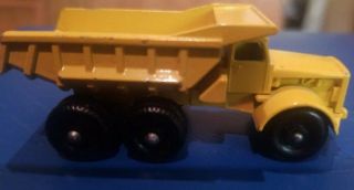 Vintage Lesney Euclid Dump Truck No.  6 Yellow Toy Made In England 10 Wheeler