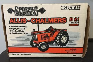 Box Only - 1987 - 1/16 Scale Ertl Allis - Chalmers D21 Tractor Special Ed.  1283