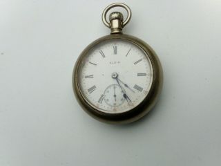 Pocket Watch Elgin 18 - S,  (1910) 7 Jewel As Running For Several Hrs.