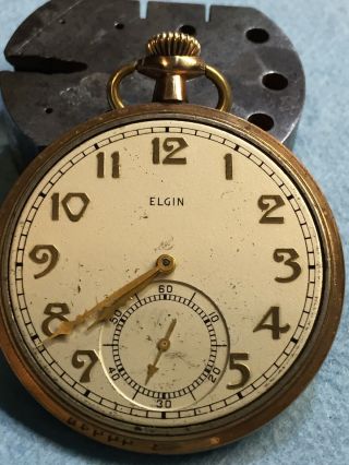 249 1926 12s 15j Elgin Pocket Watch Movement