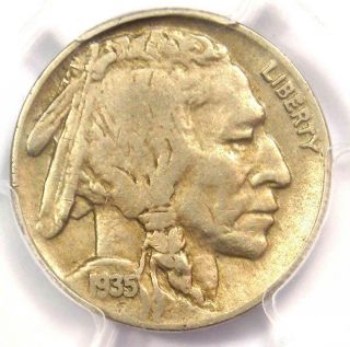 1935 Doubled Die Reverse Buffalo Nickel 5c Fs - 803 Ddr - Pcgs Vf20 - $600 Value