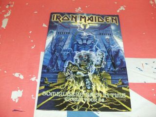Iron Maiden 2008 Somewhere Back In Time Rare World Tour Programme
