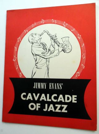 Jimmy Evans Cavalcade Of Jazz Tour Program Early Dinah Washington 1947 Saxaphone