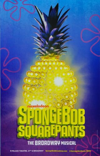 Spongebob The Musical Windowcard