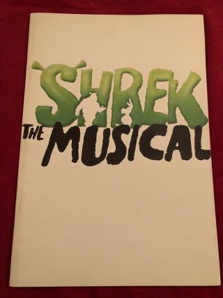 Shrek Broadway Souvenir Program Sutton Foster Playbill Netflix Musical