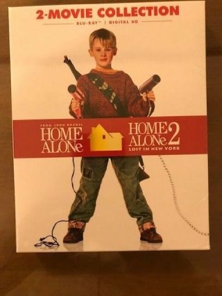 Home Alone 1 & 2 Movies Blu - Ray 2 - Disc Set,  Digital Dvd Box Set