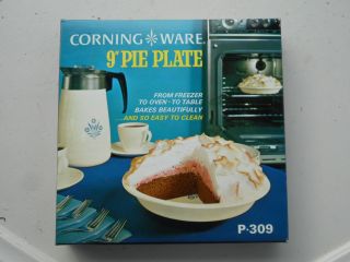Corning Ware 9 " Pie Plate Blue Cornflower P - 309