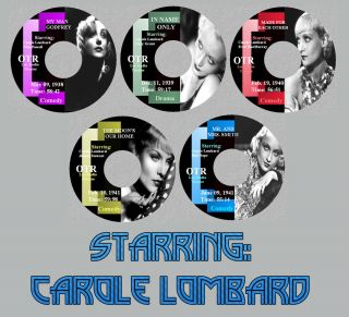 Carole Lombard Old Time Radio Shows Vintage Otr 5 Cds Mr And Mrs Smith Comedy