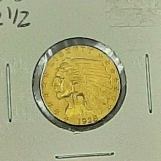 1928 - Indian Head $2.  5 Quarter Eagle Gold Coin