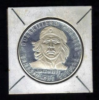 1997 Che Guevara Central America 10 Pesos 999 Silver Coin Km 527 Proof