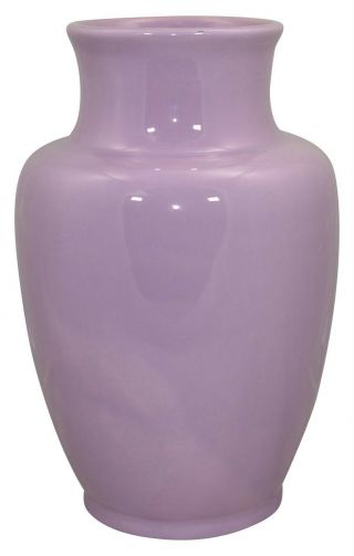 Roseville Pottery Rosecraft Colors Purple Art Deco Vase 319 - 12
