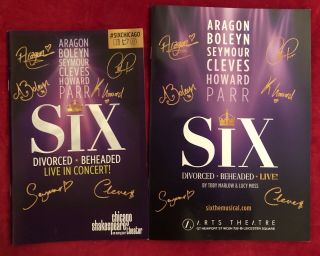Six Musical West End Programme Chicago Broadway Out Of Town Try Out Playbill