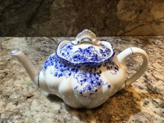 Vintage Shelley Miniature Teapot Dainty Blue 051/28