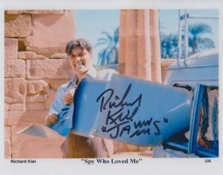 Richard Kiel (,) 007 James Bond Signed Autograph As Jaws In Spy Who Loved Me