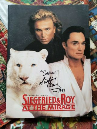 Siegfried & Roy At The Mirage Signed Sarmoti Souvenir Program Book 1997