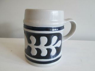 Williamsburg Salt Glaze Blue Gray Pub Coffee Mug Tankard Pottery