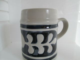 Williamsburg Salt Glaze Blue Gray Pub Coffee Mug Tankard Pottery 3