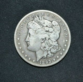 1893 - Cc Morgan Silver Dollar - Rare Date