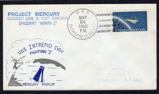 1962 Mercury/scott Carpenter Aurora - 7 Pick - Up - Uss Intrepid (cvs - 11) Pf280