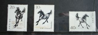 China 1978 Galloping Horses Complete set of 10 Fine MNH Unmounted 3