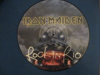 Iron Maiden - Rock In Rio Picture Disc Vinyl Record Rare Rir 38613