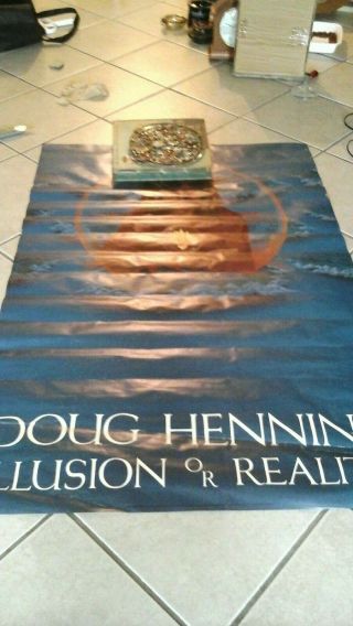 Vintage 1976 Doug Henning Poster Illusion Or Reality World Of Magic 45 X 30 Usa