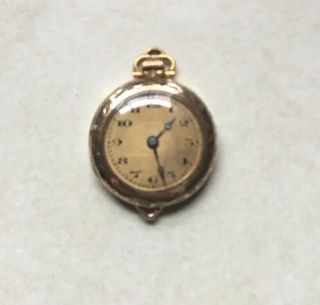 Antique Warranted 20 Years Gold Filled Sada Fahys Ladies Pocket Pendant Watch