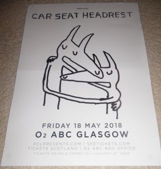 Car Seat Headrest 2018 Uk Live Music Show Memorabilia Concert Gig Tour Poster