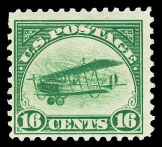 Scott C2 1918 16c Jenny Airmail Issue F - Vf Og Hr Cat $60